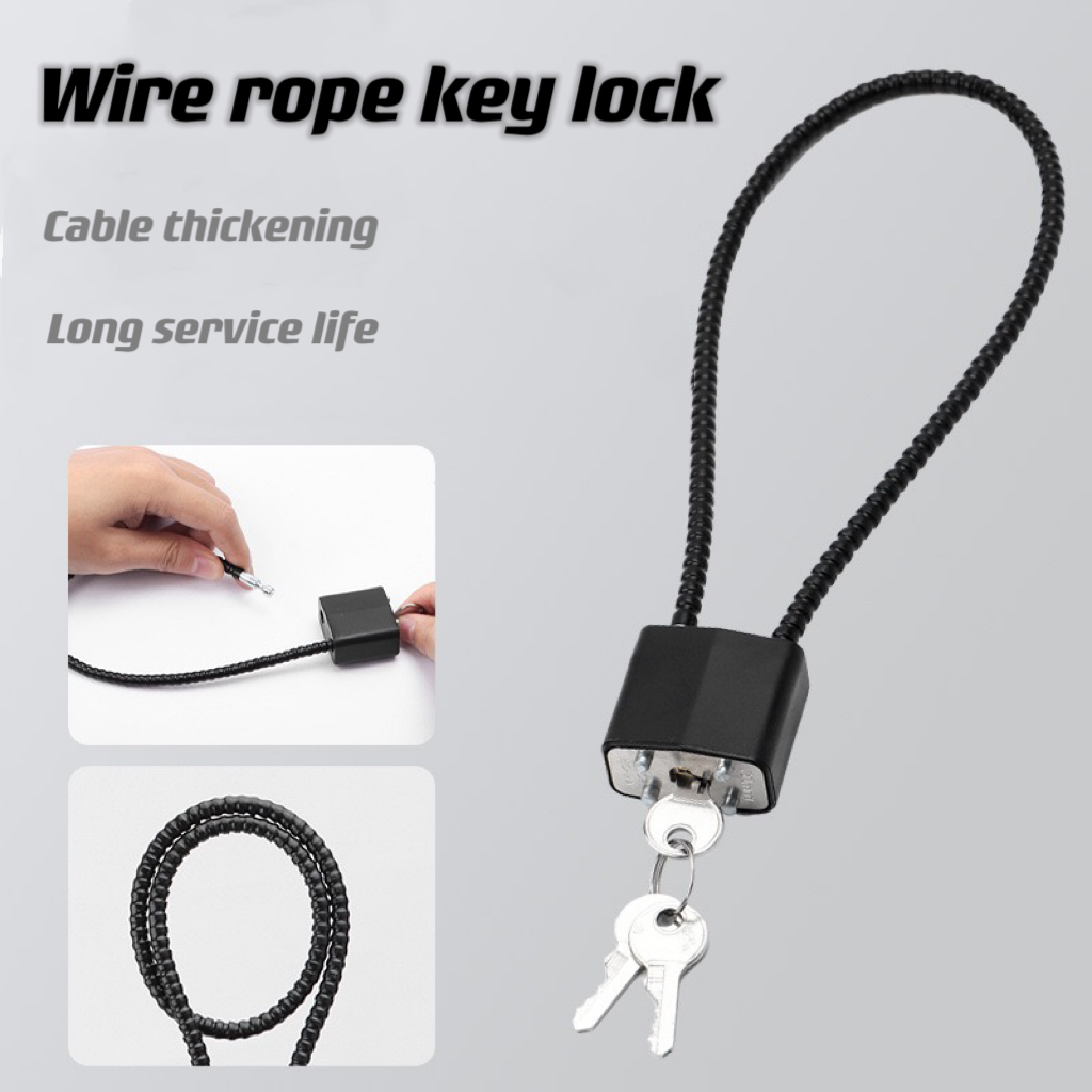 1ชิ้นสายเคเบิลเหล็กอ่อนป้องกัน - Cable Lock Flexible บทวิจารณ์และราคา