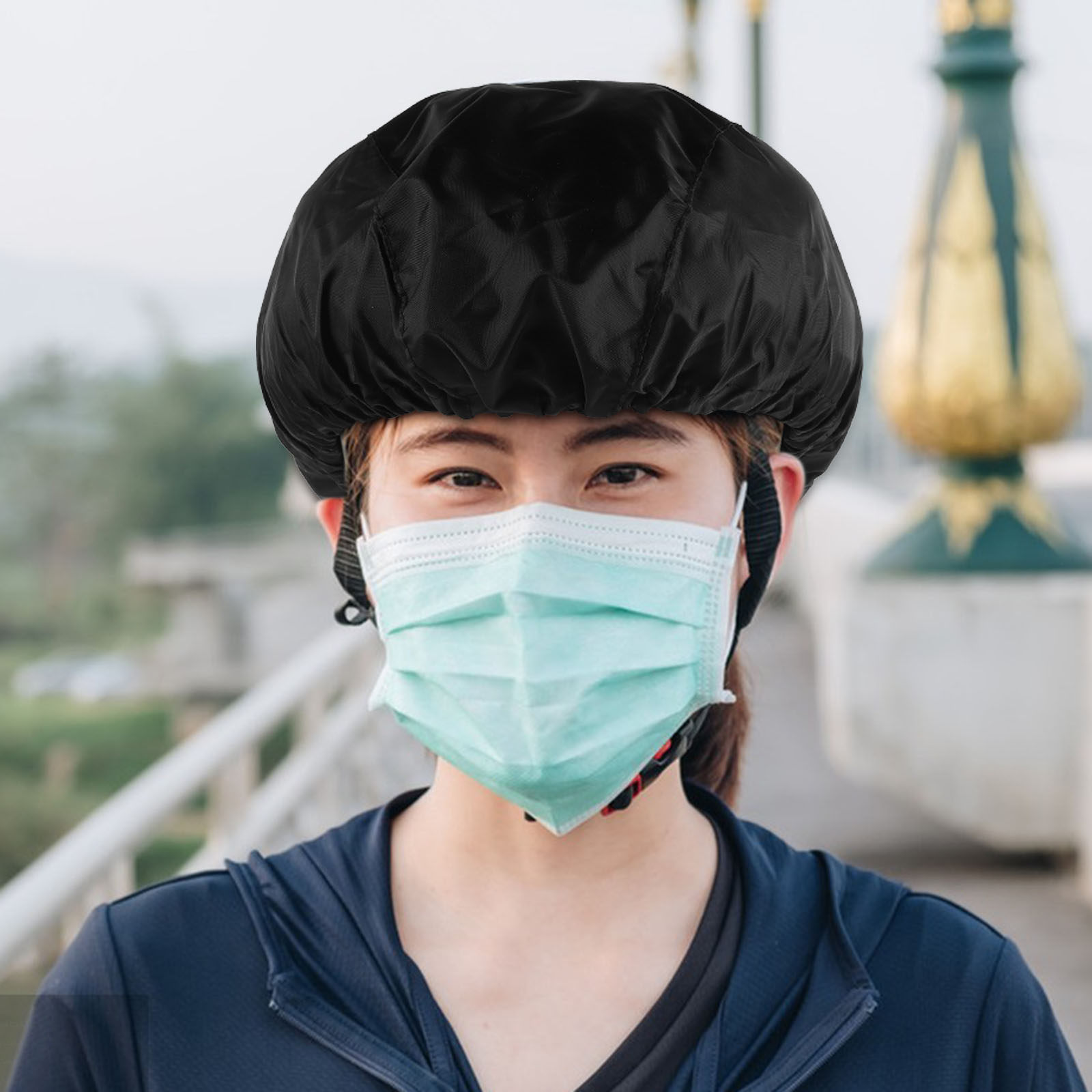 ผ้าคลุมกันฝนกันน้ำสำหรับปั่นจั - Cycling Commute In Rain บทวิจารณ์และราคา